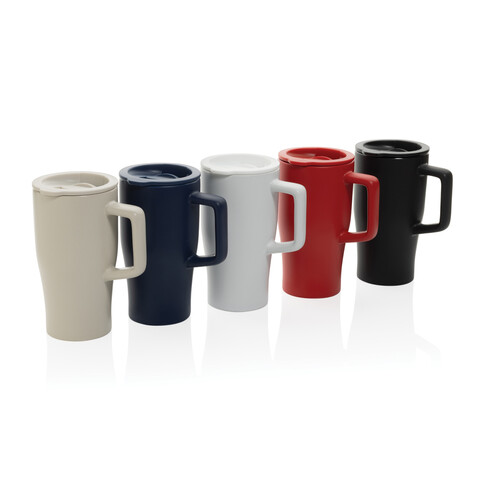 Keramik Luxe Quencher 490ml navy blau bedrucken, Art.-Nr. P437.2225