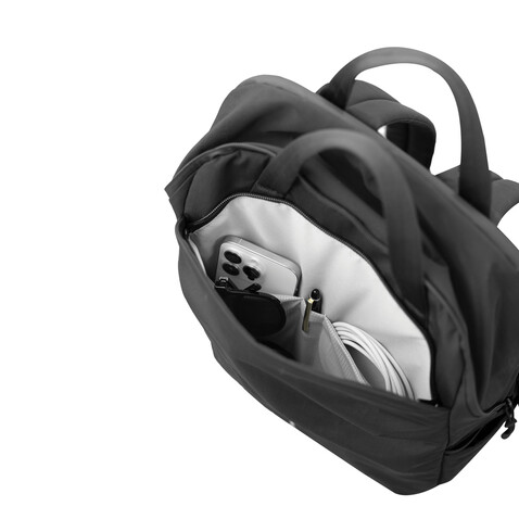 XD Design Soft Tote Rucksack schwarz, grau bedrucken, Art.-Nr. P706.3001