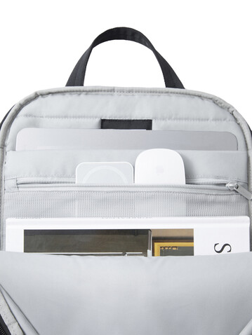 XD Design Soft Tote Rucksack schwarz, grau bedrucken, Art.-Nr. P706.3001