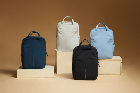 XD Design Soft Tote Rucksack schwarz, grau bedrucken, Art.-Nr. P706.3001