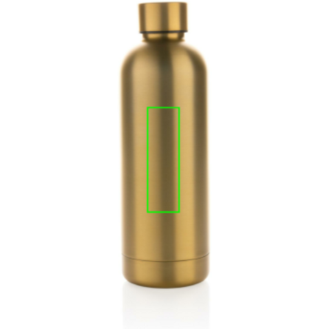 Impact Vakuumflasche aus RCS recyceltem Stainless-Steel gold bedrucken, Art.-Nr. P435.706