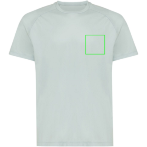 IQONIQ Tikal Sport Quick-Dry T-Shirt aus rec. Polyester Iceberg green bedrucken, Art.-Nr. T9102.023.XL