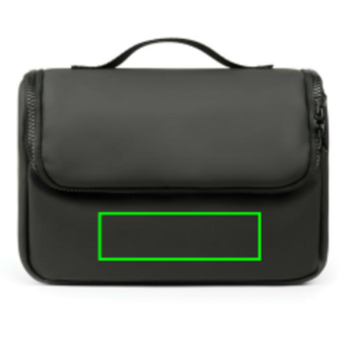 VINGA Baltimore Reise-Kosmetiktasche schwarz bedrucken, Art.-Nr. V820021