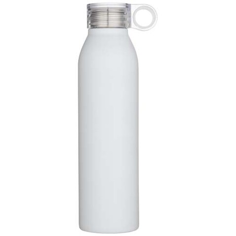 Grom 650 ml RCS-zertifizierte Trinkflasche aus recyceltem Edelstahl, weiss bedrucken, Art.-Nr. 10086901