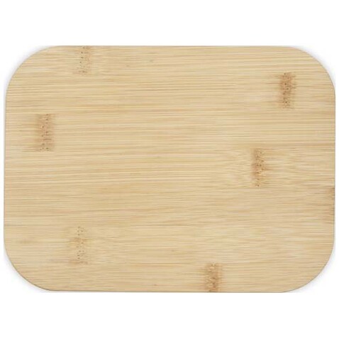 Roby Glas-Brotdose mit Bambusdeckel, Hale Blue bedrucken, Art.-Nr. 11327655