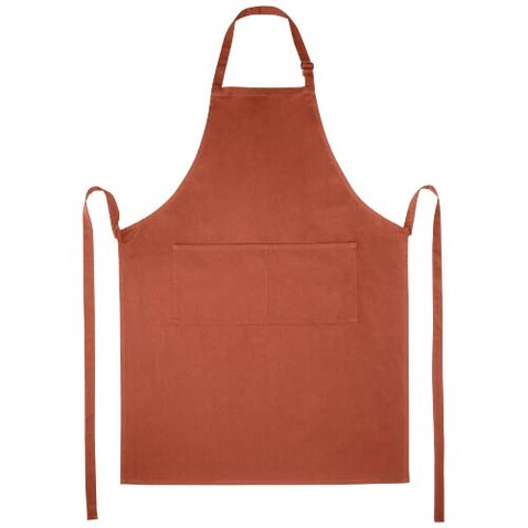 Andrea 240 g/m² Schürze mit verstellbarem Nackenband, Brick bedrucken, Art.-Nr. 11333432