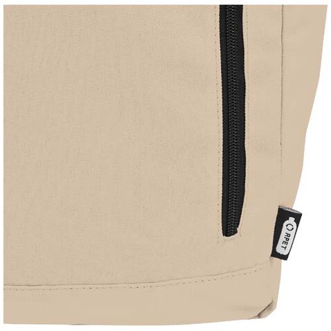 Byron 15,6&quot; GRS RPET Roll-Top Rucksack 18 L, Oatmeal bedrucken, Art.-Nr. 12065907