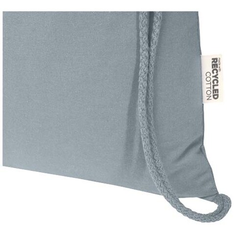 Oregon Blend 140 g/m² GRS-recycelter Turnbeutel 5 L, grau bedrucken, Art.-Nr. 12076182