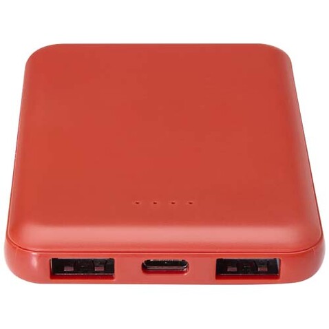 Asama 5000 mAh Typ-C Powerbank aus recyceltem Kunststoff, Brick bedrucken, Art.-Nr. 12438332
