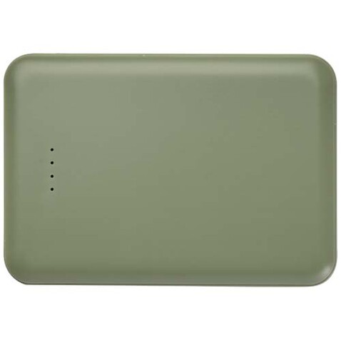 Asama 5000 mAh Typ-C Powerbank aus recyceltem Kunststoff, heather grün bedrucken, Art.-Nr. 12438362