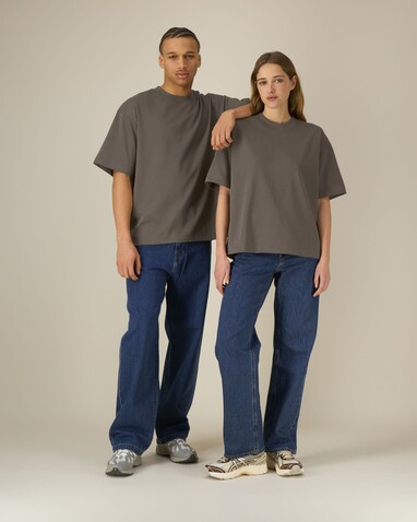 Asher - Das schwere Boxy Unisex-T-Shirt - Mocha - S bedrucken, Art.-Nr. STTU078C1351S