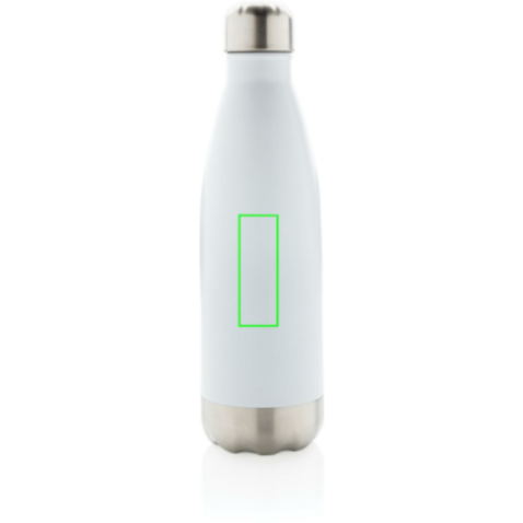 Vakuumisolierte Stainless Steel Flasche weiß bedrucken, Art.-Nr. P436.493