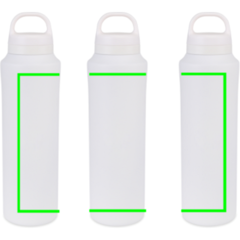 Aviana™ Rowan RCS recycelte Wasserflasche 740ml weiß bedrucken, Art.-Nr. 102227-119