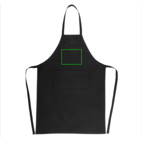 Impact AWARE™ recycelte Baumwollschürze 180gr schwarz bedrucken, Art.-Nr. P262.841
