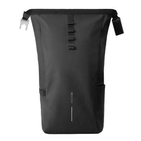 Urban wasserabweisender Fahrrad-Rucksack schwarz, grau bedrucken, Art.-Nr. P706.3101