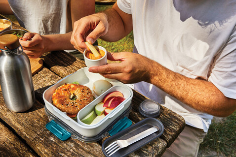 Black+Blum Lunch Box Original turkis bedrucken, Art.-Nr. P439.0233 Black+Blum Lunch Box Original turkis bedrucken, Art.-Nr. P439.0233