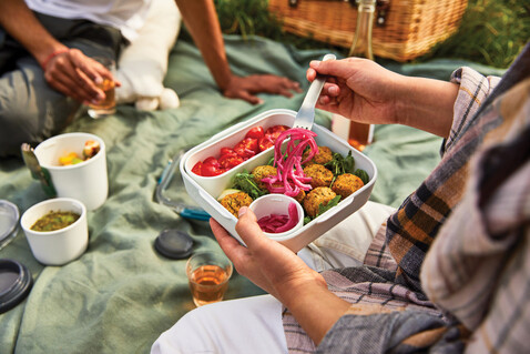 Black+Blum Lunch Box Original turkis bedrucken, Art.-Nr. P439.0233 Black+Blum Lunch Box Original turkis bedrucken, Art.-Nr. P439.0233