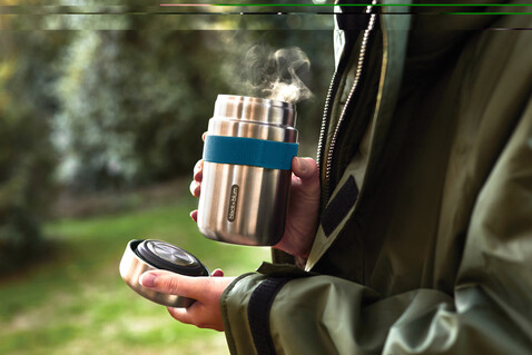 Black+Blum Food Flask 400ml turkis bedrucken, Art.-Nr. P439.0533