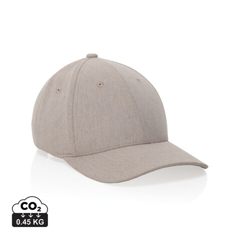 Milo AWARE™ 6-Panel-Heather-Kappe off white bedrucken, Art.-Nr. P453.0900