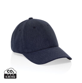 Milo AWARE™ 6-Panel-Heather-Kappe navy blau bedrucken, Art.-Nr. P453.0925