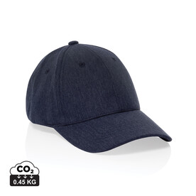 Milo AWARE™ 6-Panel-Heather-Kappe navy blau bedrucken, Art.-Nr. P453.0925