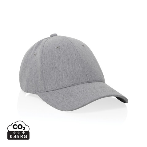 Milo AWARE™ 6-Panel-Heather-Kappe grau bedrucken, Art.-Nr. P453.0902