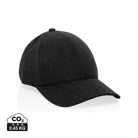 Milo AWARE™ 6-Panel-Heather-Kappe schwarz bedrucken, Art.-Nr. P453.0901