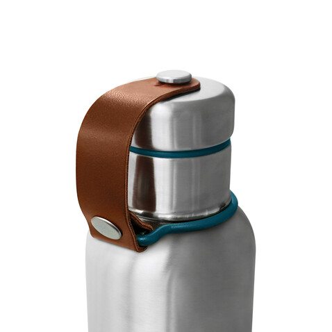 Black+Blum isolierte Wasserflasche klein, 500ml turkis bedrucken, Art.-Nr. P439.1033