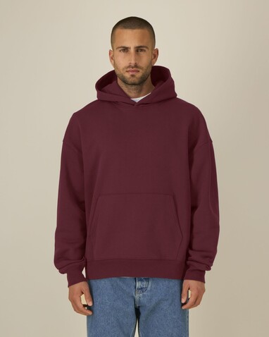 Chaser - Der Relaxed Unisex-Hoodie - Burgundy - XS bedrucken, Art.-Nr. STSU077C244XS