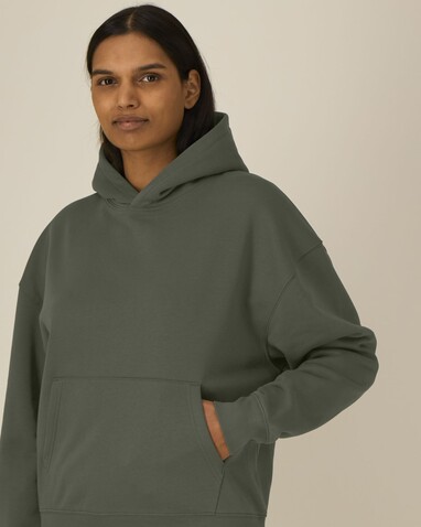 Chaser - Der Relaxed Unisex-Hoodie - Khaki - M bedrucken, Art.-Nr. STSU077C2231M