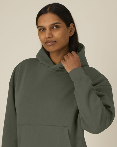 Chaser - Der Relaxed Unisex-Hoodie - Khaki - M bedrucken, Art.-Nr. STSU077C2231M