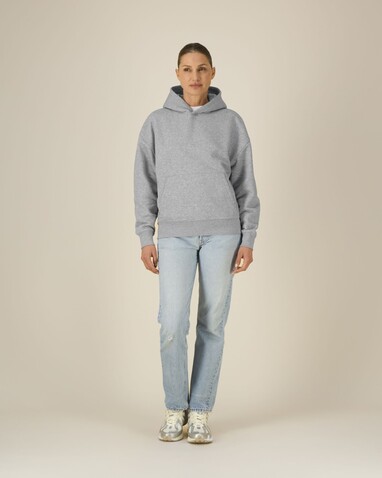 Chaser - Der Relaxed Unisex-Hoodie - Heather Grey - XL bedrucken, Art.-Nr. STSU077C2501X