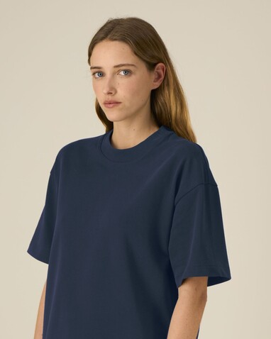 Asher - Das schwere Boxy Unisex-T-Shirt - French Navy - XS bedrucken, Art.-Nr. STTU078C727XS Asher - Das schwere Boxy Unisex-T-Shirt - French Navy - XS bedrucken, Art.-Nr. STTU078C727XS