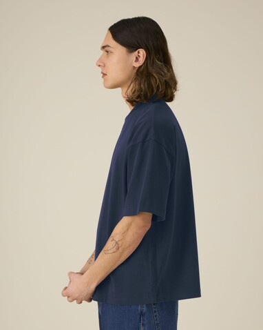 Asher - Das schwere Boxy Unisex-T-Shirt - French Navy - XL bedrucken, Art.-Nr. STTU078C7271X Asher - Das schwere Boxy Unisex-T-Shirt - French Navy - XL bedrucken, Art.-Nr. STTU078C7271X