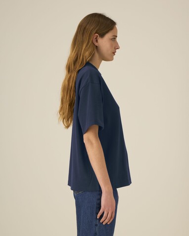 Asher - Das schwere Boxy Unisex-T-Shirt - French Navy - L bedrucken, Art.-Nr. STTU078C7271L Asher - Das schwere Boxy Unisex-T-Shirt - French Navy - L bedrucken, Art.-Nr. STTU078C7271L