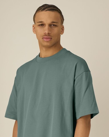 Asher - Das schwere Boxy Unisex-T-Shirt - Green Bay - L bedrucken, Art.-Nr. STTU078C1441L