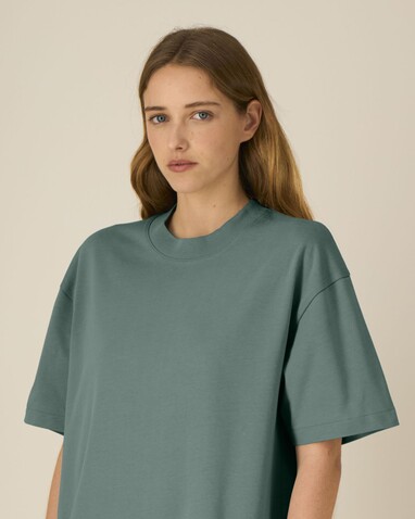 Asher - Das schwere Boxy Unisex-T-Shirt - Green Bay - XS bedrucken, Art.-Nr. STTU078C144XS Asher - Das schwere Boxy Unisex-T-Shirt - Green Bay - XS bedrucken, Art.-Nr. STTU078C144XS