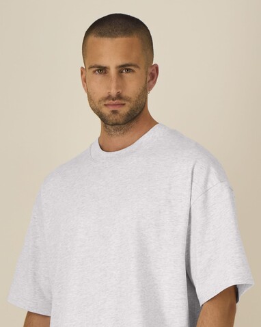 Asher - Das schwere Boxy Unisex-T-Shirt - Cool Heather Grey - XXL bedrucken, Art.-Nr. STTU078C1462X Asher - Das schwere Boxy Unisex-T-Shirt - Cool Heather Grey - XXL bedrucken, Art.-Nr. STTU078C1462X