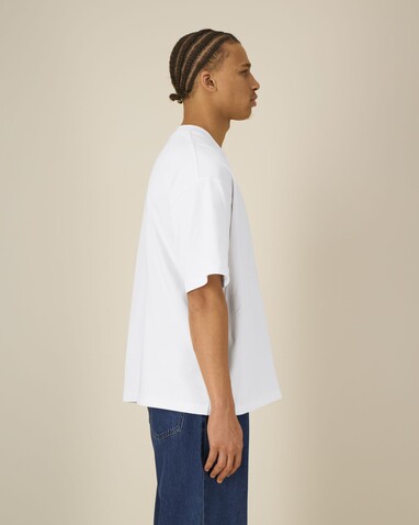 Asher - Das schwere Boxy Unisex-T-Shirt - White - XXS bedrucken, Art.-Nr. STTU078C0012S