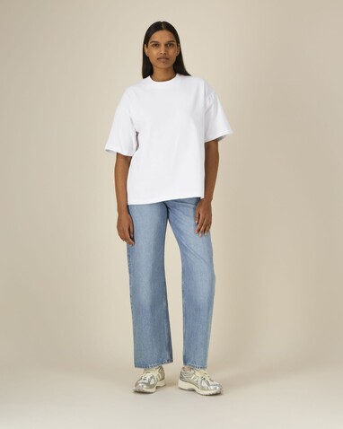 Asher - Das schwere Boxy Unisex-T-Shirt - White - S bedrucken, Art.-Nr. STTU078C0011S Asher - Das schwere Boxy Unisex-T-Shirt - White - S bedrucken, Art.-Nr. STTU078C0011S