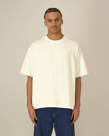 Asher - Das schwere Boxy Unisex-T-Shirt - Cream - M bedrucken, Art.-Nr. STTU078C3611M Asher - Das schwere Boxy Unisex-T-Shirt - Cream - M bedrucken, Art.-Nr. STTU078C3611M