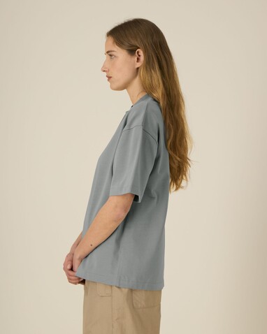 Asher - Das schwere Boxy Unisex-T-Shirt - Misty Grey - XS bedrucken, Art.-Nr. STTU078C138XS