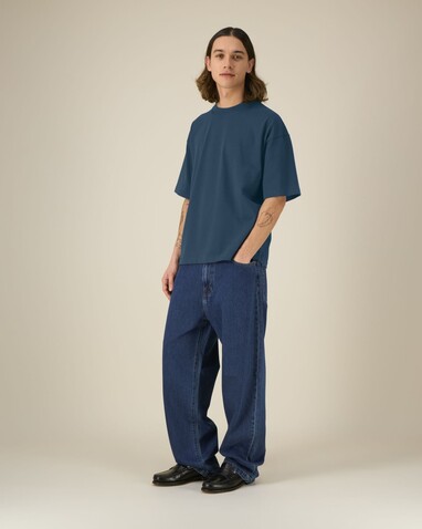 Asher - Das schwere Boxy Unisex-T-Shirt - Deep Teal - XXS bedrucken, Art.-Nr. STTU078C1362S