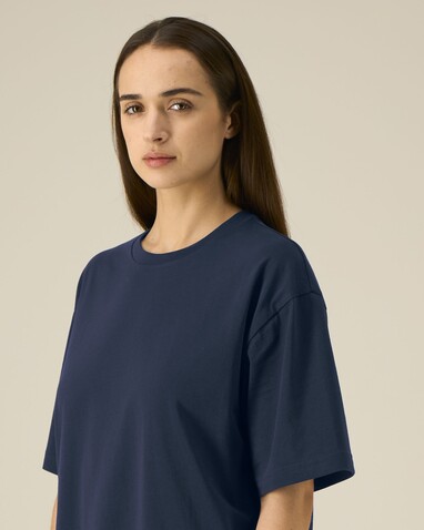 Breezer - Das Relaxed Unisex-T-Shirt - French Navy - XL bedrucken, Art.-Nr. STTU964C7271X