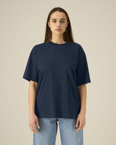 Breezer - Das Relaxed Unisex-T-Shirt - French Navy - 3XL bedrucken, Art.-Nr. STTU964C7273X