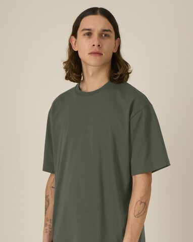 Breezer - Das Relaxed Unisex-T-Shirt - Khaki - L bedrucken, Art.-Nr. STTU964C2231L Breezer - Das Relaxed Unisex-T-Shirt - Khaki - L bedrucken, Art.-Nr. STTU964C2231L