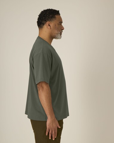 Breezer - Das Relaxed Unisex-T-Shirt - Khaki - M bedrucken, Art.-Nr. STTU964C2231M Breezer - Das Relaxed Unisex-T-Shirt - Khaki - M bedrucken, Art.-Nr. STTU964C2231M