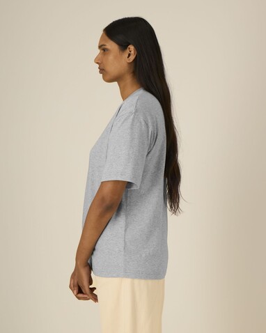 Breezer - Das Relaxed Unisex-T-Shirt - Heather Grey - XXL bedrucken, Art.-Nr. STTU964C2502X