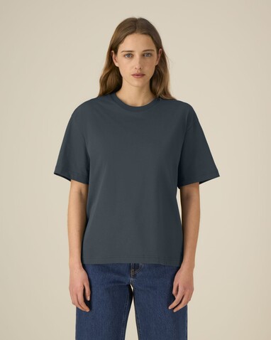 Breezer - Das Relaxed Unisex-T-Shirt - India Ink Grey - XXL bedrucken, Art.-Nr. STTU964C7152X