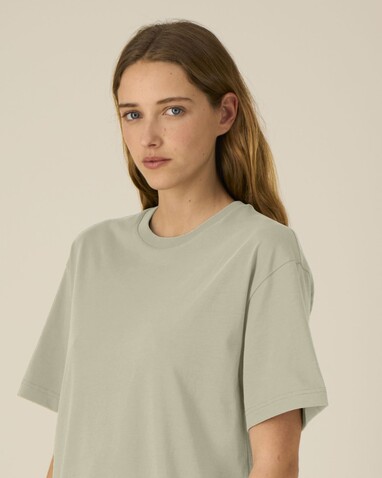 Breezer - Das Relaxed Unisex-T-Shirt - Stone - M bedrucken, Art.-Nr. STTU964C3581M